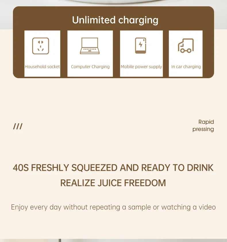 BlendEase 12-Blade Portable Juicer