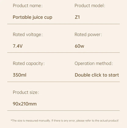 BlendEase 12-Blade Portable Juicer