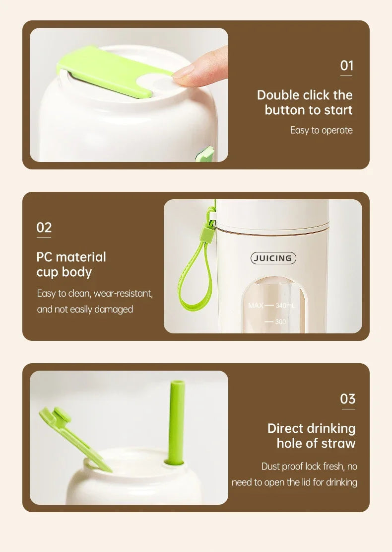 BlendEase 12-Blade Portable Juicer